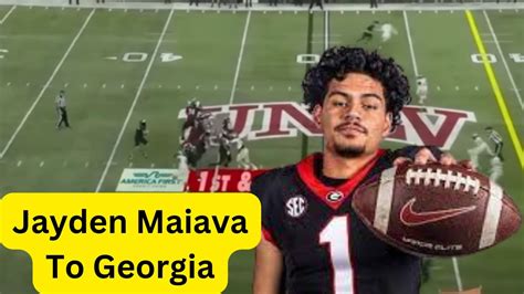 Georgia Football Adds Former UNLV QB Jayden Maiava, Why He Chose Georgia and Why Georgia Chose ...