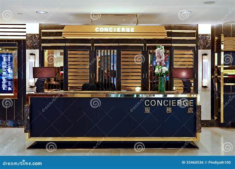 Concierge desk stock photo. Image of receive, reception - 33460536