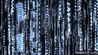 3D Matrix Code Blue [HD] - Enter the Matrix! on Make a GIF