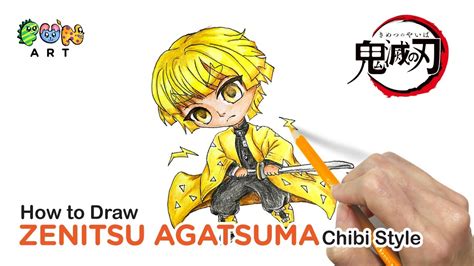 How To Draw ZENITSU AGATSUMA | DEMON SLAYER | CHIBI STYLE | VERY EASY~!!! - YouTube