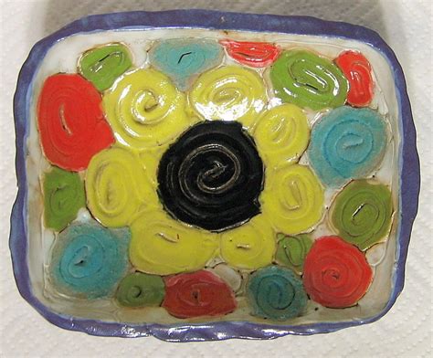 Abstract Studio Art Pottery Bowl Hand Built Coils Signed WA | Pottery ...