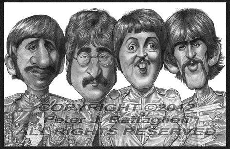 Beatles Sgt. Peppers Caricature Art Print Limited Edition - Etsy ...