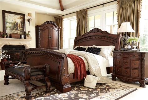 North Shore Cal King Sleigh Bed, ashley furniture, B553, Cal King Size Beds