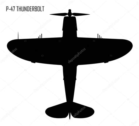 Pics: p 47 thunderbolt | World War II - Republic P-47 Thunderbolt — Stock Vector © Jiri_Podpinka ...