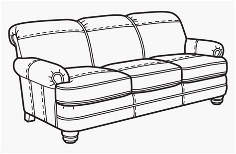 Sofa Clipart Black And White | Baci Living Room