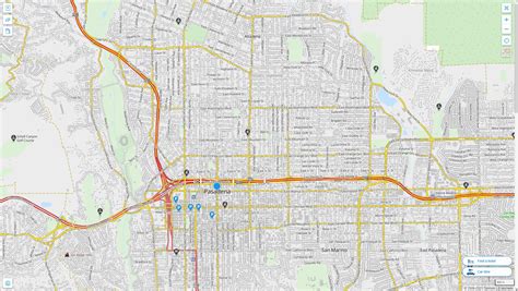 Pasadena, California Map