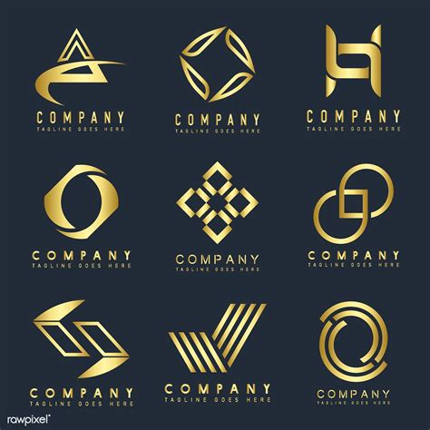 Set of company logo design ideas vector | free image by rawpixel.com ...