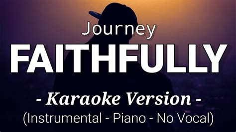 Faithfully - Journey (Karaoke Version) - YouTube