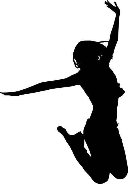 Dance Jump Silhouette at GetDrawings | Free download