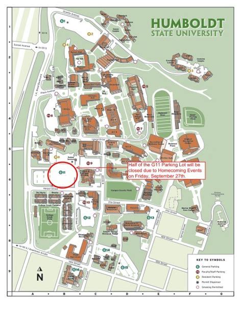 G11 Parking Lot Closure - Humboldt State University