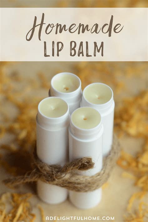 All-Natural Homemade Lip Balm Recipe - A Delightful Home