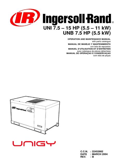 Manual Do Compressor - Ingersoll Rand | PDF | Fuse (Electrical ...