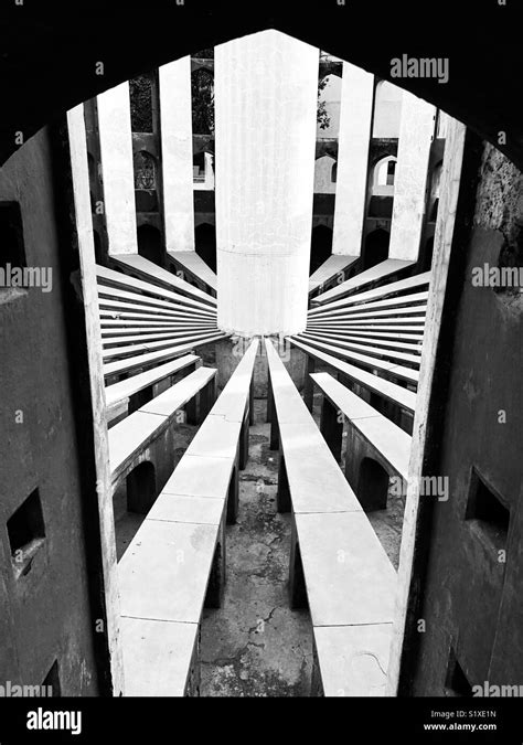 Architecture of "JANTAR MANTAR",Jantar Mantar is located in New Delhi,Inda.The site is one of ...