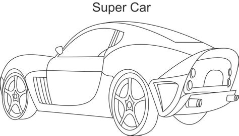 Super car 3 coloring printable page for kids