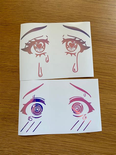 Anime Eyes Vinyl Decal anime eyes sticker crying anime eyes | Etsy