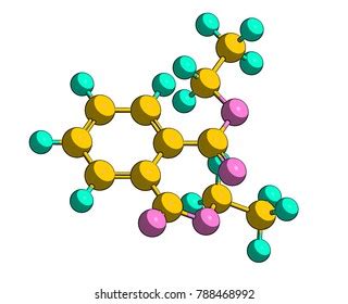 Molecular Structure Diethyl Phthalate Dep Example Stock Illustration ...