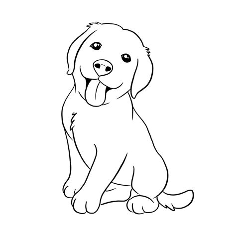 Golden Retriever Dog Puppy, Dog Drawing, Puppy Drawing, Dog Sketch PNG and Vector with ...