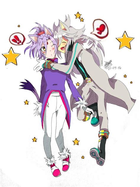 silver x blaze .:Gijinka:.. by LaZoomaiga on DeviantArt