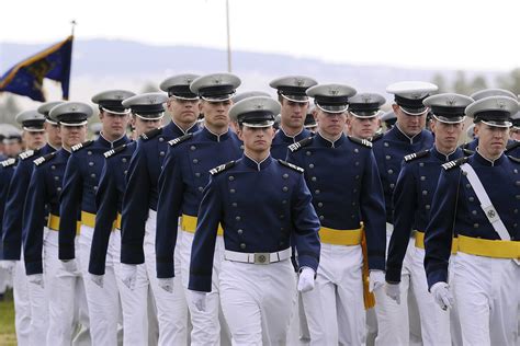 United States Air Force Academy cadets in parade uniform. : r/uniformporn