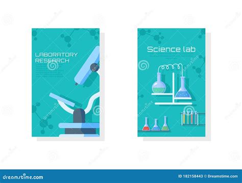 Brochure Science Laboratory. Stock Vector - Illustration of book ...