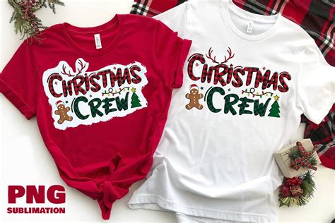 Christmas crew sublimation christmas shirt designs - So Fontsy