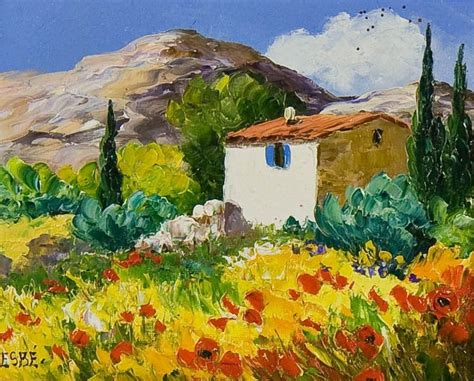 provence painting | Bellissimi dipinti, Paesaggi, Disegni di paesaggi