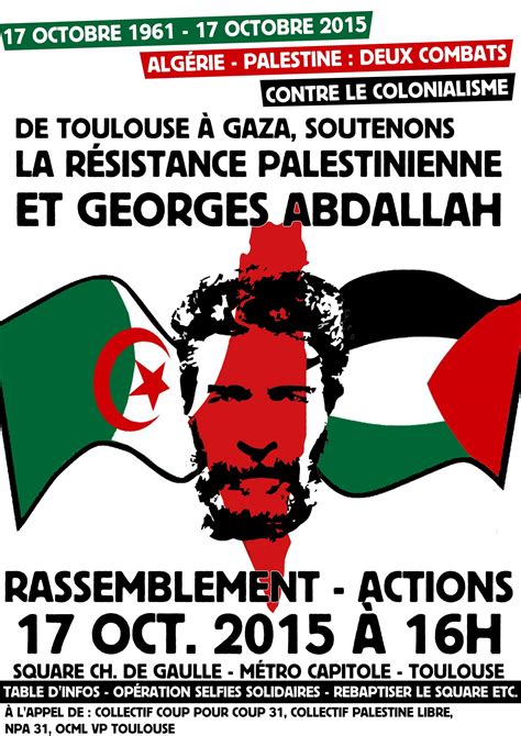 17 October, Toulouse: From Toulouse to Gaza, Support Georges Abdallah and the Palestinian ...