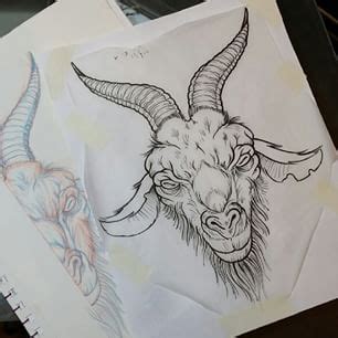 Goat Head Drawing at GetDrawings | Free download