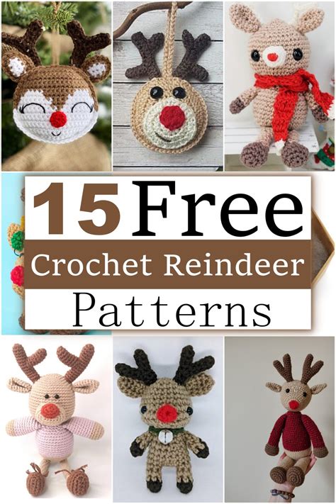 15 Free Crochet Reindeer Patterns For Christmas Decor - Craftsy