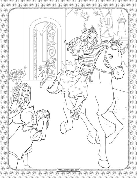 Barbie Princess Adventure Coloring Pages 28