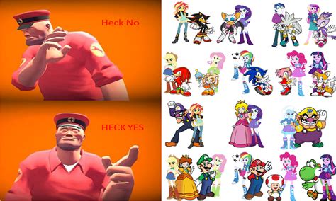 my reaction meme MLP EQG Mario and Sonic crossover by DANIOTHEMAN on ...