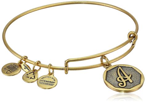 Alex and Ani Initial Expandable Wire Bangle Bracelet, 2.5" - Amazon ...