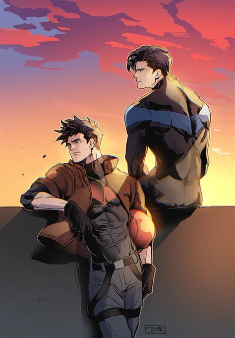 [Artwork] Nightwing and Redhood by JJMK. : r/DCcomics