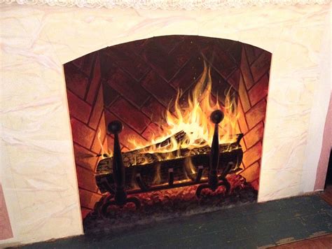 Painting Of A Fireplace - DIY