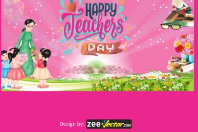 Teachers Day Banner Vector Free Download - FREE Vector Design - Cdr, Ai, EPS, PNG, SVG