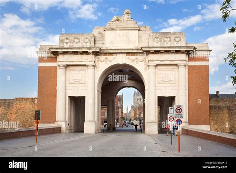 Menin Gate Ww1 Memorial At Ypres Belgium Europe Stock Photo, Royalty ...