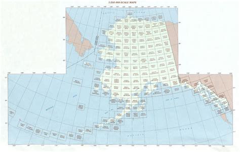 Alaska Topographic Map Index