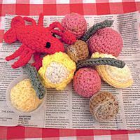 Amigurumi Food Crochet Product - Louisiana Crawfish Boil