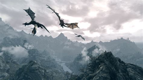 The Elder Scrolls V: Skyrim, Dragon Wallpapers HD / Desktop and Mobile ...