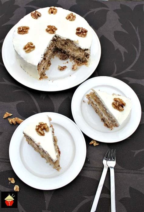 Walnut Cake is a deliciously easy recipe. The cake is so soft and fluffy!