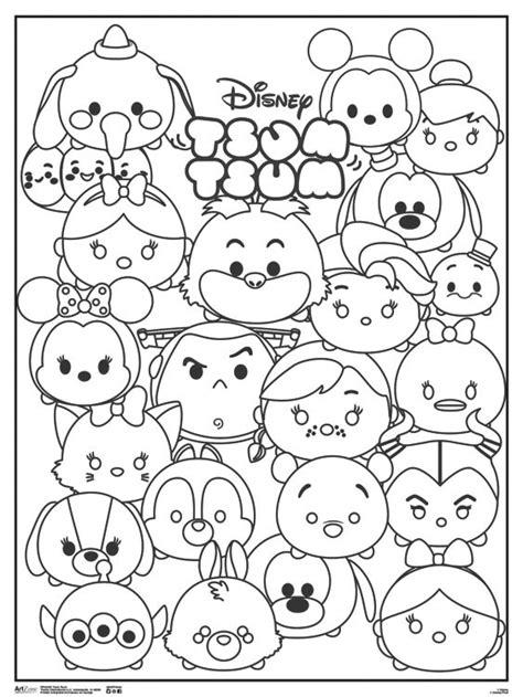 Disney Tsum Tsum Coloring Pages at GetColorings.com | Free printable ...