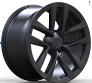 21" INCH TESLA MODEL S MODEL X SATIN BLACK WHEELS | Elite Custom Rims