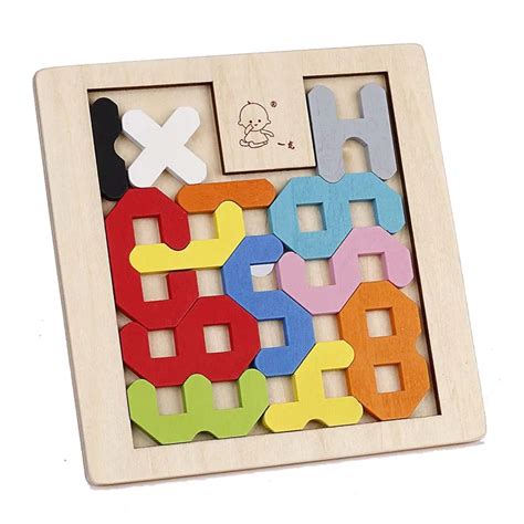 Baby Early Learning Tangram Digital(Number) Jigsaw Puzzles Toy Kids Brain Teaser Puzzle Toys ...