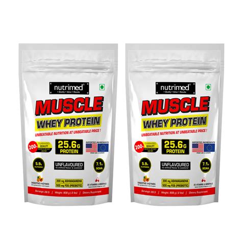 Muscle Whey Protein - 2lbs+2lbs