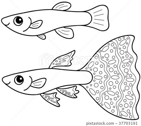 Guppy Coloring Page