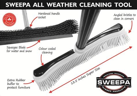 Natural Sweepa rubber broom | Technology gadgets, Cleaning tools, Squeegee