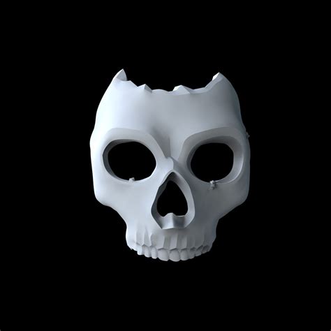 Ghost Skull Shell Cod Wearable Mask 3D Model STL (Download Now) - Etsy