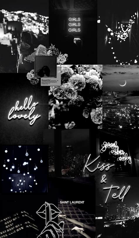 14 Black Collage Wallpapers : Neon Black Valentine Collage Background 1 - Fab Mood | Wedding ...