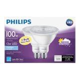 Philips LED Dimmable Flood Light Bulb, PAR38, Daylight, 100 WE, 2 Ct - Walmart.com