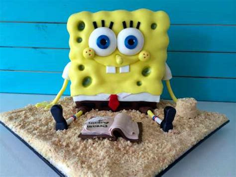 HowToCookThat : Cakes, Dessert & Chocolate | Spongebob Cake Tutorial ...